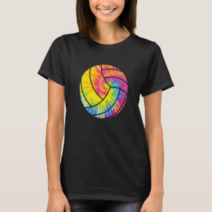 Tie Dye Beach Volleyball  Retro Setters Players Co T-Shirt