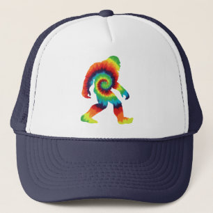Tie Dye Bigfoot Trucker Hat