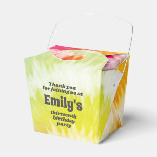 Tie-Dye Birthday Party  Favour Box
