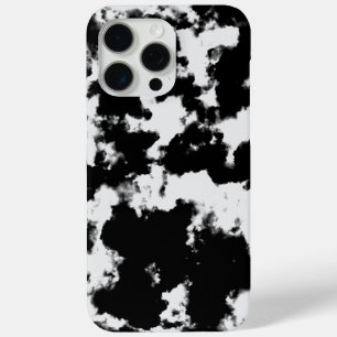 Tie Dye Black and White iPhone 15 Pro Max Case