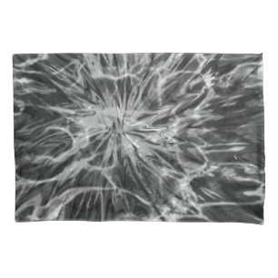 TIE DYE BLACK WHITE PILLOWCASE