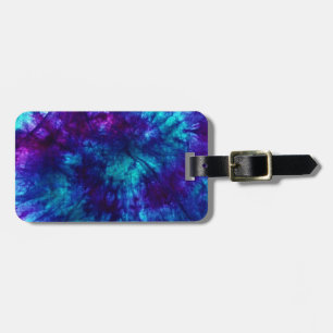 Tie Dye/Blue and Green Luggage Tag