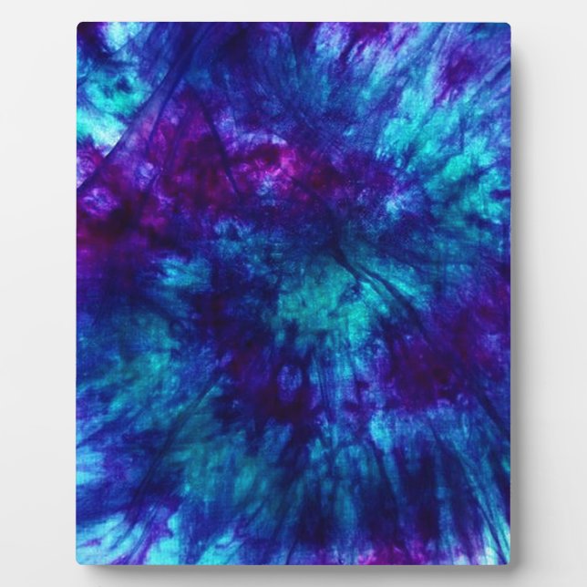 Tie Dye/Blue and Green Plaque (Front)