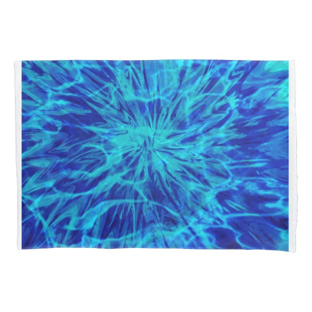 TIE DYE BLUE  PILLOWCASE (Front)