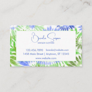 Tie Dye Business Cards