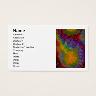 tie dye business cards