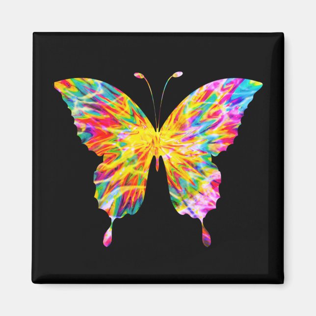 TIE DYE BUTTERFLY MAGNET (Front)