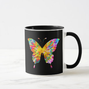 TIE DYE BUTTERFLY MUG