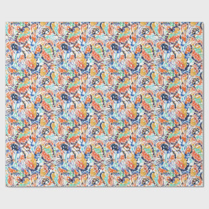 Tie Dye Butterfly Wings - Kaleidoscope of Colours Wrapping Paper