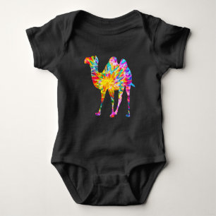TIE DYE CAMEL BABY BODYSUIT