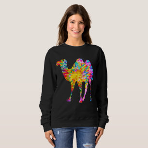 TIE DYE CAMEL SWEATSHIRT