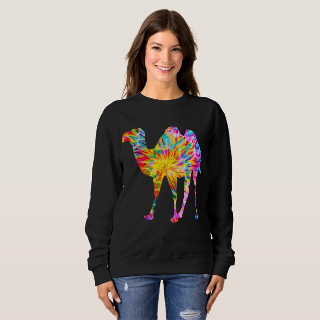 TIE DYE CAMEL SWEATSHIRT (Front Full)