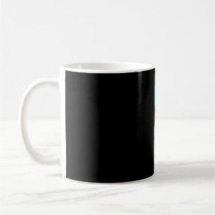 Tie Dye Cat _ Colourful Tye Dye Kitten Coffee Mug