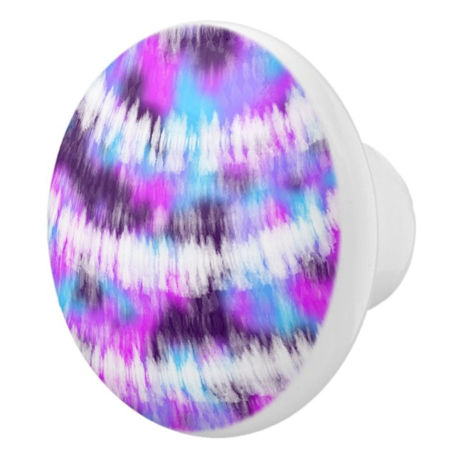 Tie-Dye Ceramic Knob (Right)