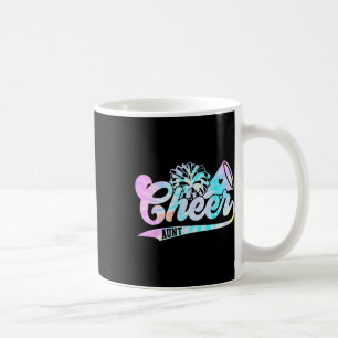 Tie Dye Cheer Aunt Cheerleading For Cheerleader Sq Coffee Mug