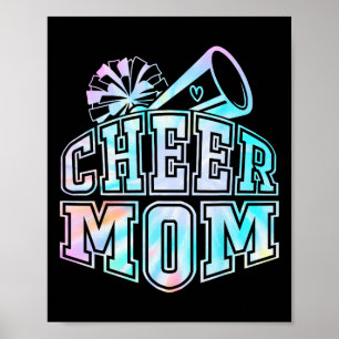 Tie Dye Cheer Cheerleading For Cheerleader Mum Bff Poster