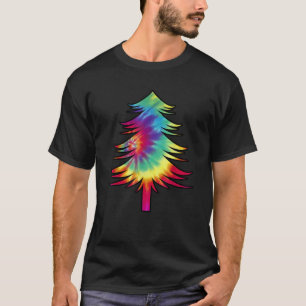 Tie Dye Christmas Tree Colorful Tye Dye  T-Shirt