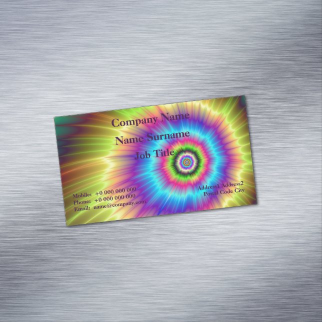 Tie-dye Colour Explosion Business Card (In Situ)