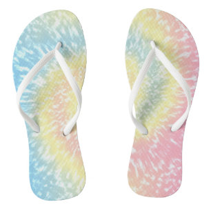Tie Dye Colourful Batik Hippy Style Thongs