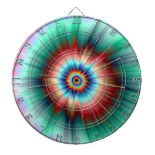 Tie Dye Comet Dartboard