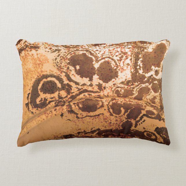 Tie Dye Copper Accent Pillow by Janz (Front)