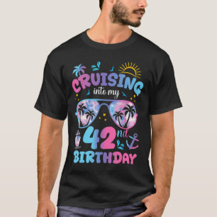 Tie Dye Cruising Into My 42nd Birthday Sungles Tri T-Shirt