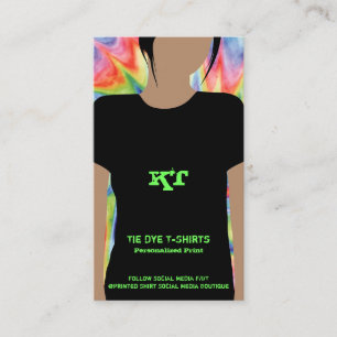 Tie Dye Cut All Over Heat Transfer Vinyl Business Card