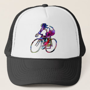 Tie Dye Cyclist Trucker Hat