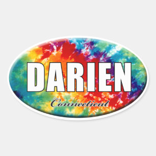 Tie-Dye Darien, CT Sticker