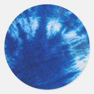 Tie-Dye Design Classic Round Sticker