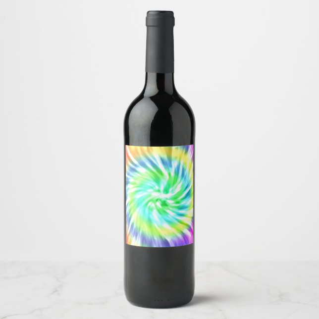 Tie Dye Design Custom Label (Front)
