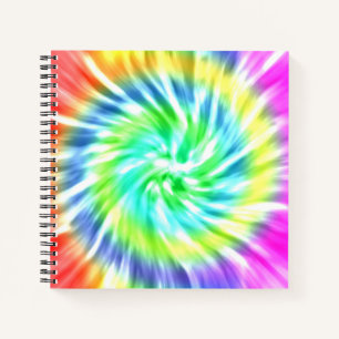 Tie Dye Design Spiral Notebook