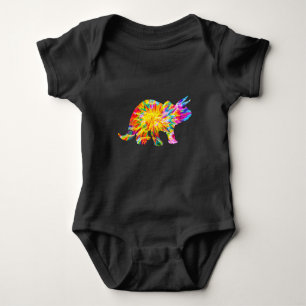 TIE DYE DINOSAUR BABY BODYSUIT