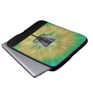 Tie Dye Disc Golf Basket Laptop Sleeve