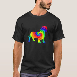 Tie Dye Dog Hippie Dachshund Retro Puppy T-Shirt