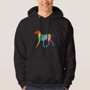 Tie Dye Dog Hippie Dalmatian Retro Puppy Hoodie