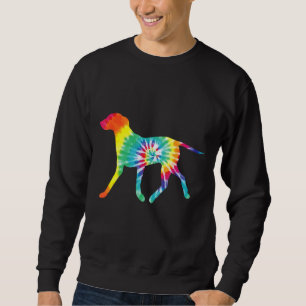 Tie Dye Dog Hippie Dalmatian Retro Puppy Sweatshirt