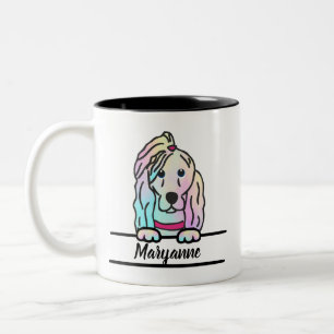 Tie Dye Dog Mug