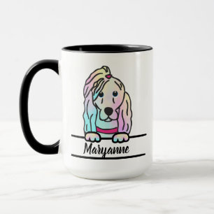 Tie Dye Dog Mug
