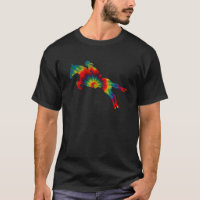 Tie Dye English Hunter Jumper Girl Riding Horse Te
