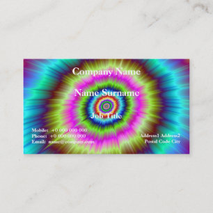 Tie Dye Explosion Business Card