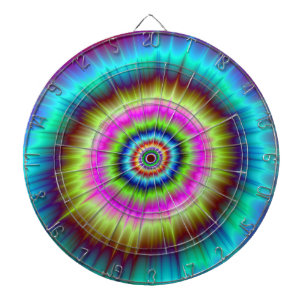 Tie Dye Explosion Dartboard