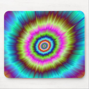 Tie Dye Explosion Mouse Pad