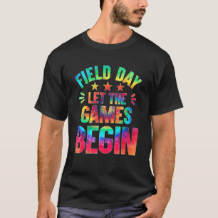 Tie Dye Field Day 2022 Let The Games Begin Teacher T-Shirt