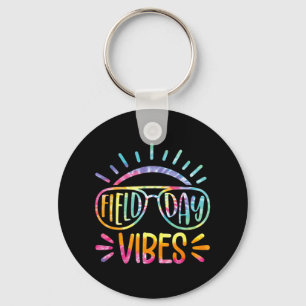 Tie Dye Field Day Vibes Last Day Of School Field D Key Ring