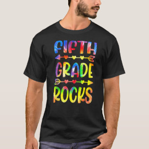 Tie Dye Fifth Grade Rocks 5th Grade Back To School T-Shirt