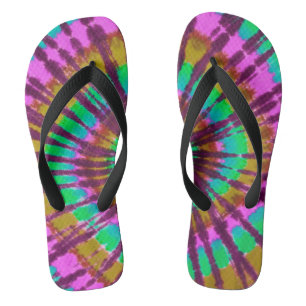 Tie Dye Flip Flops