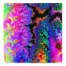 Tie Dye Fractal Bandanna