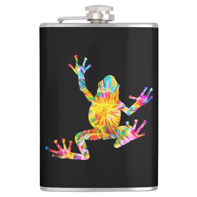 TIE DYE FROG HIP FLASK (Front)