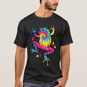 Tie Dye Frog Retro 60S 70S Animal T-Shirt